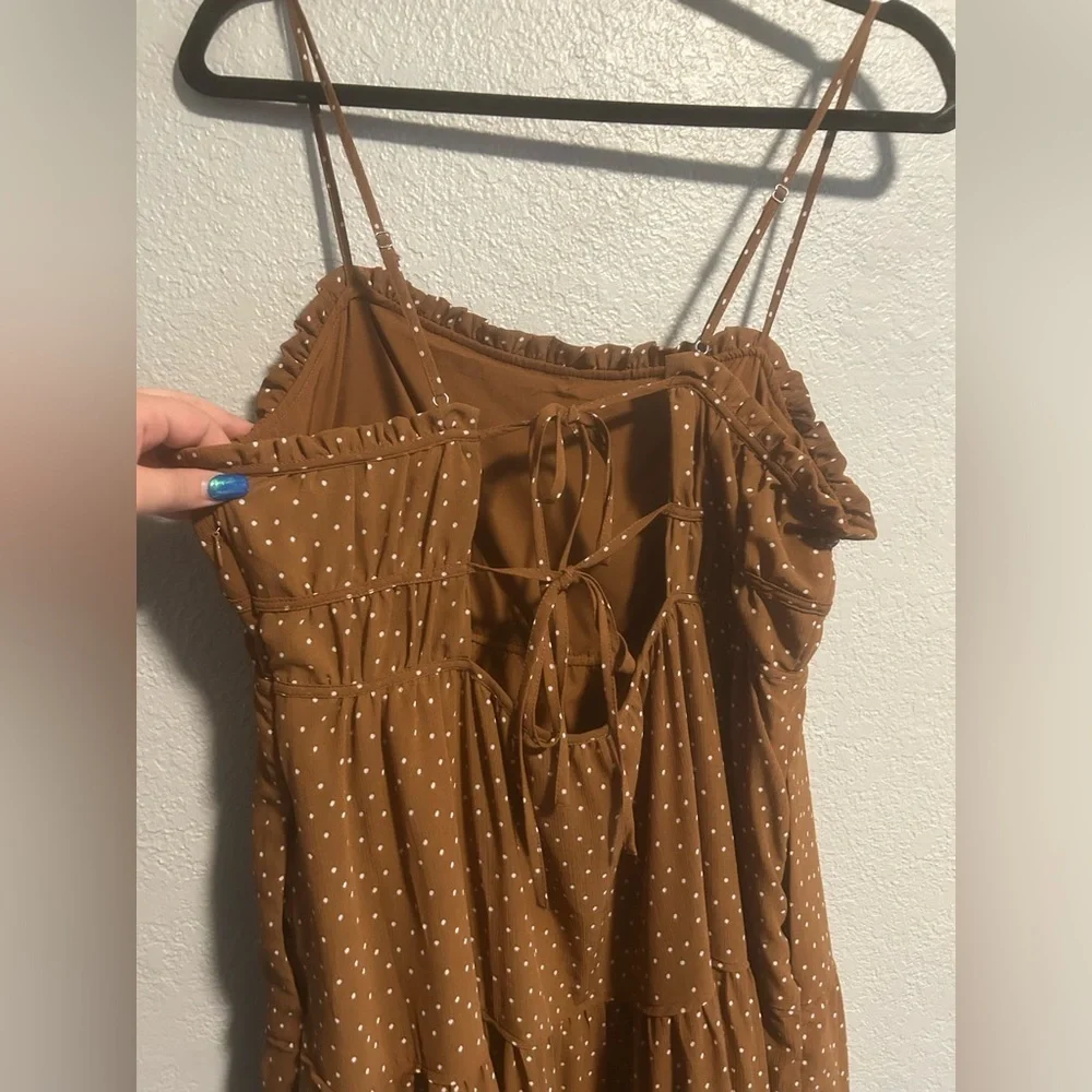 Madewell Sophia Cami Tiered Midi Dress in Dot - Picture 7 of 10